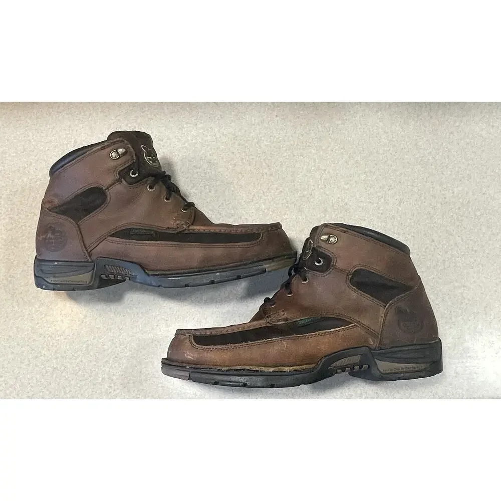 Georgia Boot Athens Steel Toe Work Boots Men’s 11.5 W Brown Leather Waterproof